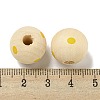 Printed Wood European Beads WOOD-G022-18F-3