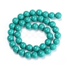 Dyed Natural Mashan Jade Beads Strands DJDA-E266-8mm-01-2