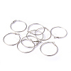 Brass Earring Findings Hoops EC108-3NF-3