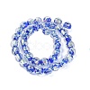 Handmade Foil Lampwork Beads Strands FOIL-K003-06B-24-4