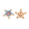 Alloy Enamel Chandelier Component Links AL-CBA8479-12KCG-01-2