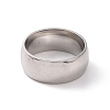 Non-Tarnish 201 Stainless Steel Plain Band Ring for Women RJEW-I089-42P-2