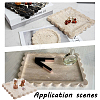 Square Natural Stone Fruit Jewelry Plate ODIS-WH0086-184-5