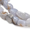 Natural Blue Lace Agate Beads Strands G-P497-01E-71-4
