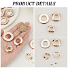 18Pcs 3 Styles Alloy Grommet Eyelet Findings FIND-CL0002-21KCG-6