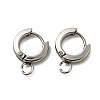 Tarnish Resistant 201 Stainless Steel Huggie Hoop Earrings Findings STAS-A167-01I-P-1