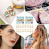 Alloy Enamel Rabbit Pendant Locking Stitch Markers HJEW-AB00030-6