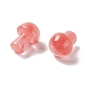 Synthetic Cherry Quartz Glass GuaSha Stone G-A205-26E-3
