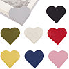 Gorgecraft 16Pcs 8 Colors PU Leather Bookmarks AJEW-GF0007-08-1