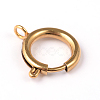Ion Plating(IP) 304 Stainless Steel Spring Ring Clasps STAS-G170-08G-1