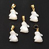 Natural White Shell Pendants SHEL-G014-13B-1