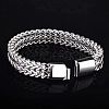 Punk Style 304 Stainless Steel Curb Chain Bracelets for Men WGFAED6-01-3