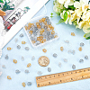 108Pcs 3 Colors Stainless Steel Spiral Bead Cage Pendants STAS-CN0001-59-3