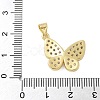 Brass Micro Pave Cubic Zirconia Pendants KK-P293-15G-3