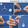 Anti-Tarnish Rhodium Plated 925 Sterling Silver Micro Pave Cubic Zirconia Pendant Bails STER-P034-35P-3