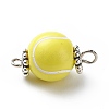 Acrylic Basketball Connector Charms PALLOY-JF01869-03-2