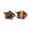 Assembled Synthetic Imperial Jasper and Bronzite Pendants G-S366-002A-2