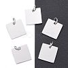 Anti-Tarnish 304 Stainless Steel Stamping Blank Tag Charms STAS-I311-28P-2