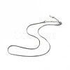 Non-Tarnish 304 Stainless Steel Round Snake Chain Necklace for Men Women NJEW-K245-012C-2