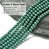 Eco-Friendly Dyed Glass Pearl Round Beads Strands HY-A002-4mm-RB118-2