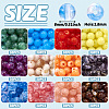 360Pcs 12 Colors Imitation Jade Acrylic Beads MACR-TA0001-71-3