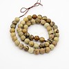 Natural Picture Jasper Round Bead Strands G-G-P070-55-6mm-2