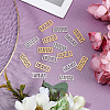 16Pcs 4 Styles 201 Stainless Steel Filigree Joiners STAS-UN0035-71-3