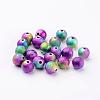 Spray Painted Acrylic Beads PB25P9284-2