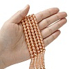Eco-Friendly Dyed Glass Pearl Round Beads Strands HY-A002-6mm-RB057-4