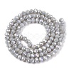 Electroplate Glass Beads Strands LS-EGLA-A044-P3mm-B19-3
