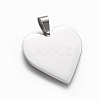 Tarnish Resistant 304 Stainless Steel Stamping Blank Tag Pendants STAS-F213-02P-1