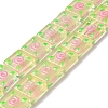 Transparent Glass Beads Strands LAMP-K037-11C-1