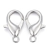 Platinum Plated Alloy Bracelet Lobster Claw Clasps X-E106-NF-3
