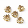 Rack Plating Brass Micro Pave Cubic Zirconia Beads KK-C007-12G-05-1