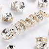 Brass Grade B Crystal Rhinestone Spacer Beads RSB036-B01-1