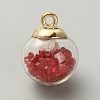 Transparent Glass Globe Pendants GLAA-TAC0005-002D-1