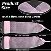 2 Pairs 2 Style Gradient Color Nylon Chiffon Shoe Laces FIND-GF0004-83A-2