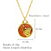 304 Stainless Steel Enamel Constellation Pendant Necklaces LS-DJ0261-1-1-1