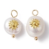 Natural Pearl Pendants PALLOY-JF02200-04-1