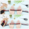 12m 6 Colors Braided Net Lace Elastic Cord/Band OCOR-AR0001-26-3