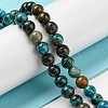 Natural Chrysocolla Beads Strands G-P503-10MM-05-2
