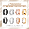 8Pcs 8 Styles Rhinestone Finger Rings Set RJEW-AN0001-19-2