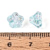 Electroplate Transparent Glass Beads Strands EGLA-N055-03A-03-4