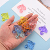 Transparent Acrylic Pendants TACR-T024-01B-5