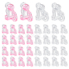 60Pcs 2 Colors Eco-friendly Plastic Clip-on Earring Findings KY-AR0001-46-1