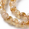 Heated Natural Citrine Beads Strands X-G-S362-105B-3