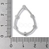 Stainless Steel Color 304 Stainless Steel Rhinestonet Pendants LS-STAS-Q312-02C-P-3