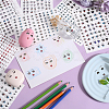 8 Sheets 8 Styles Eye Pattern Ceramics Clay Water Transfer Paper STIC-CP0001-16-4