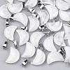Moon Natural Quartz Crystal Pendants G-Q369-04-2