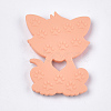 Food Grade Eco-Friendly Silicone Kitten Cabochons SIL-T052-08F-2